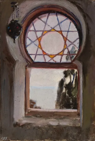 Window Of The Bakhchi Dere Villa In Yalta From The Journey To Crimea