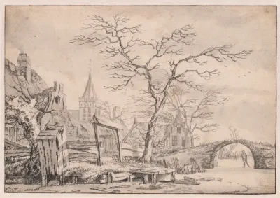Winter Landscape With Skater