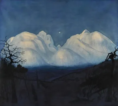 Winter Night In The Mountains 2