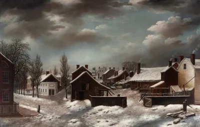 Winter Scene In Brooklyn