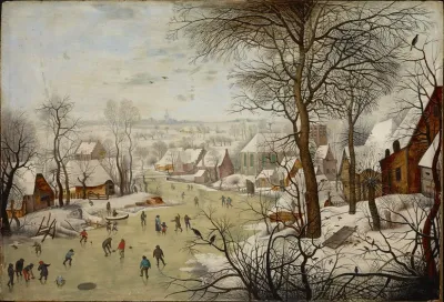 Winterlandscape With A Bird Trap