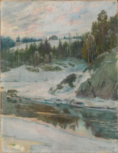 Winterlandscape With River