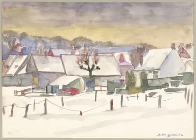 Winters Stadsgezichtje Van Bennebroek