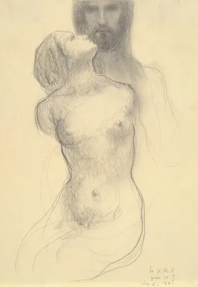 Woman And Head Of Christ