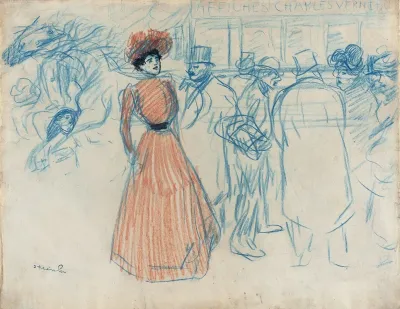 Woman At The Bus Stop