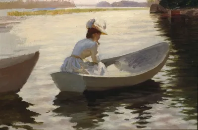 Woman In A Boat 2