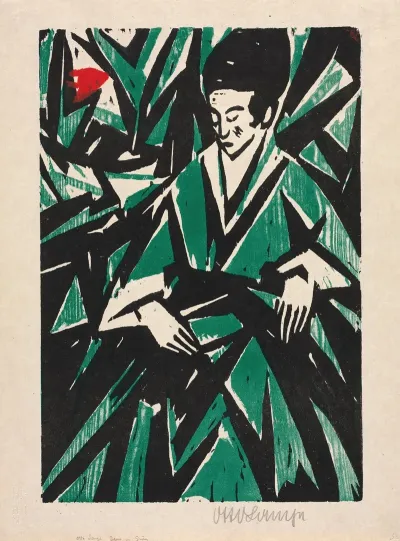 Woman In Green 2