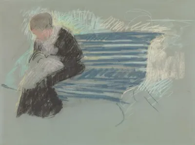 Woman On A Bench