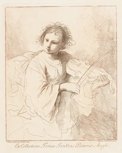 Woman Playing A Violin