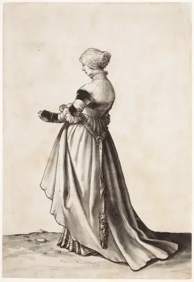 Woman Turned To The Left