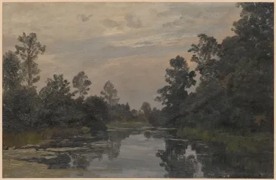 Wooded Banks Of The River Barycz