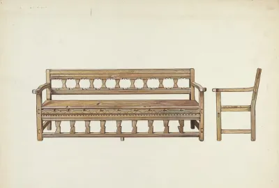 Wooden Bench