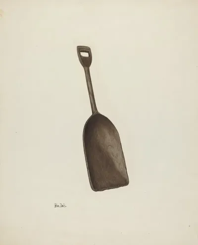 Wooden Grain Shovel