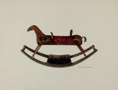 Wooden Rocking Horse 3