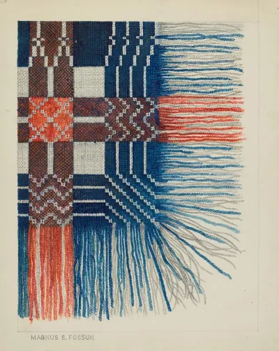 Woven Coverlet Detail