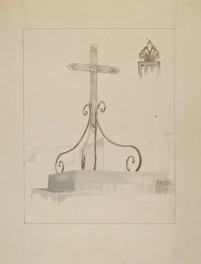 Wrought Iron Cross 2