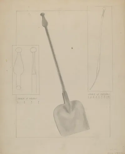 Wrought Iron Fireplace Shovel