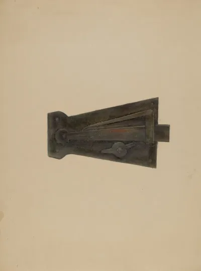 Wrought Iron Latch Lock