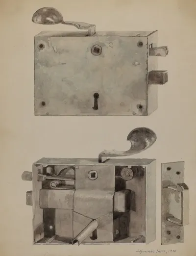 Wrought Iron Lock