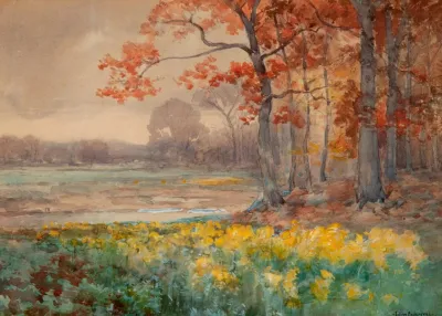 Yellow Flowers On A Grey Day