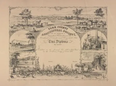 York County Agricultural Society For The Promotion Of Agriculture Horticulture And The Mechanic Domestic And Household Arts