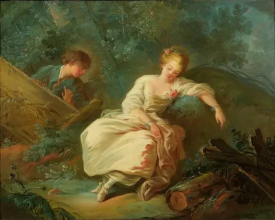 Young Couple In A Landscape