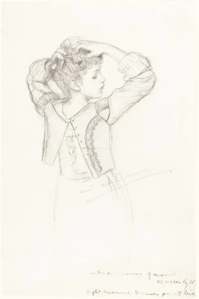 Young Girl Dressing