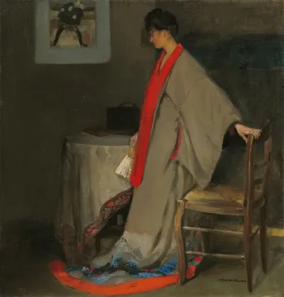 Young Woman In Kimono