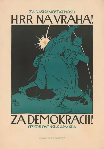 Za Nasi Samostatnost Hrr Na Vraha Za Demokracii Ceskoslovenska Armada