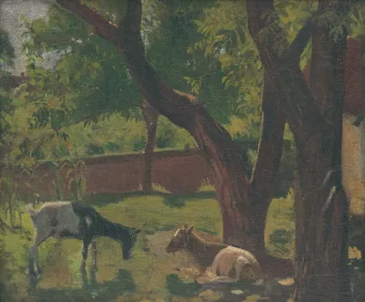 Zahrada S Kozami Jan