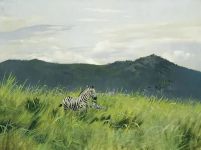 Zebra On The Steppe