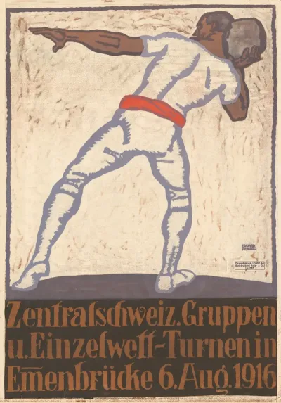 Zentralschweizer Gruppen U Einzelwett Turnen In Emmenbrucke 6 Aug 1916