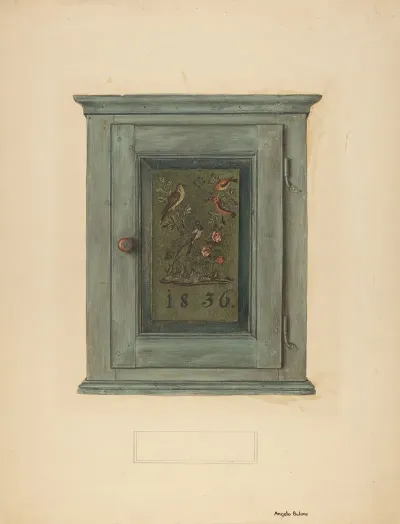 Zoar Blue Bonnet Cabinet