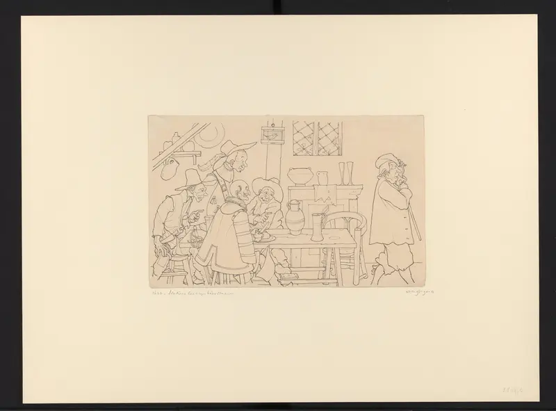 1623 / Slatius laat zijn bier staan Wall Art by Johan Huizinga - High-Resolution Digital Print