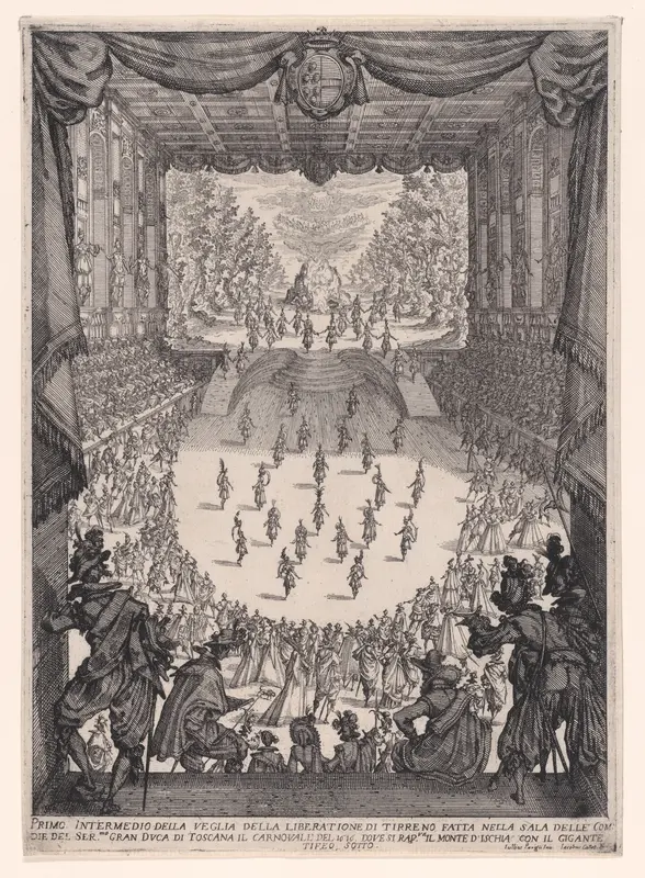1er Intermède (1st Interlude), from Les Intermèdes (The Interludes) Wall Art by Jacques Callot - High-Resolution Digital Print