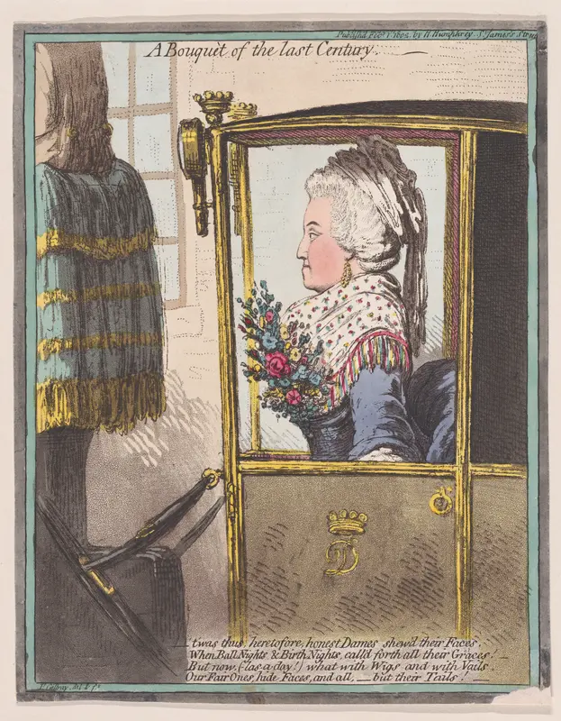 A Bouquet of the Last Century Wall Art by James Gillray - High-Resolution Digital Print