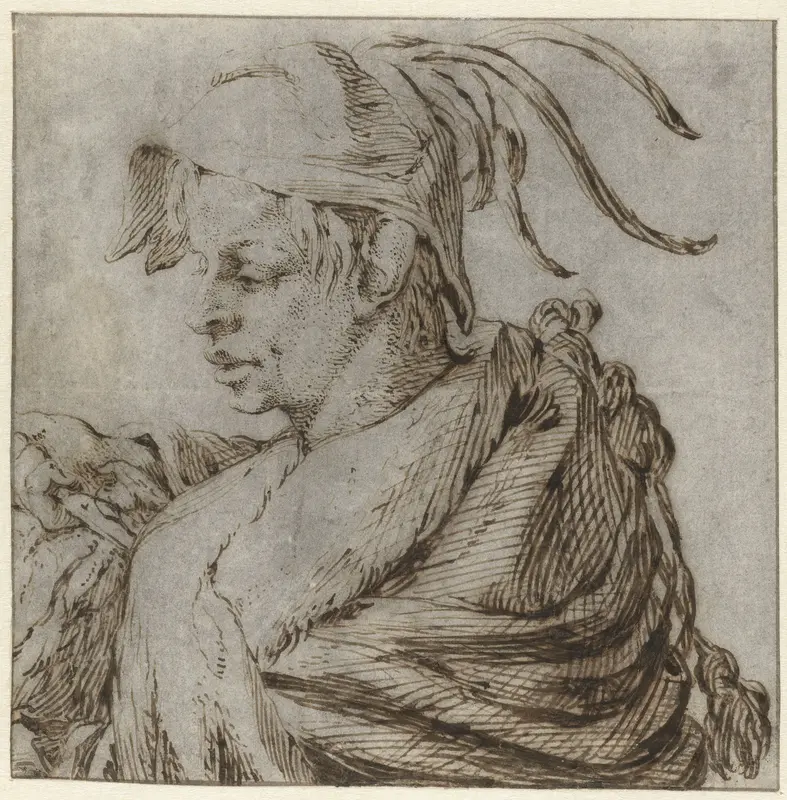A Boy with a Feathered Hat Wall Art by Jacques de Gheyn (III) - High-Resolution Digital Print