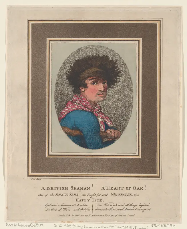 A British Seaman! A Heart of Oak! Wall Art by Thomas Rowlandson - High-Resolution Digital Print