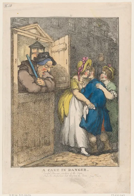 A Cake in Danger Wall Art by Thomas Rowlandson - High-Resolution Digital Print