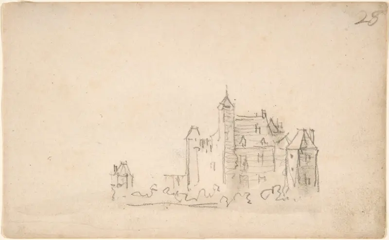 A Castle (on the Rhine?) Wall Art by Jan van Goyen - High-Resolution Digital Print