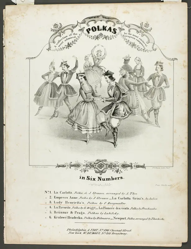 A Collection of the Most Admired Polkas... Wall Art by James Queen - High-Resolution Digital Print
