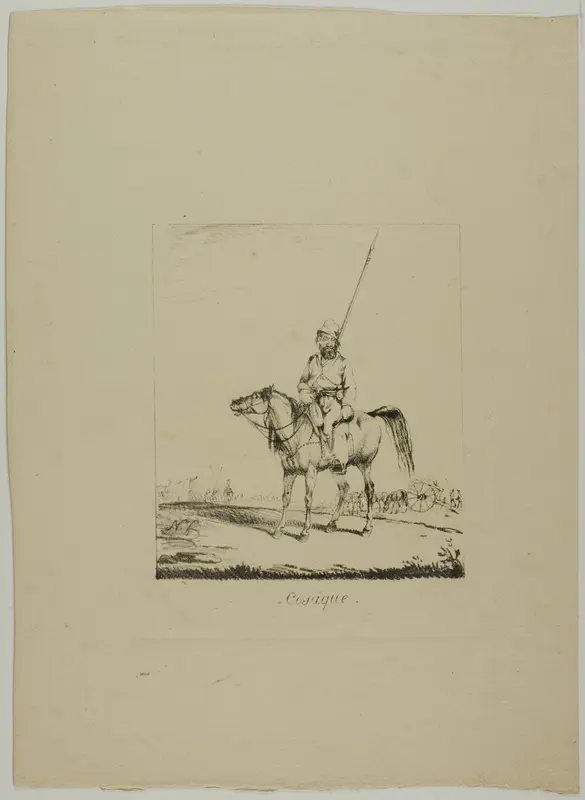 A Cossack Wall Art by Monogrammist N.D. - High-Resolution Digital Print