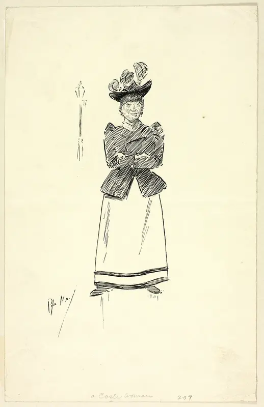 A Coster Woman Wall Art by Philip William May - High-Resolution Digital Print