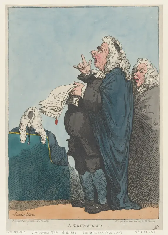 A Counciller [sic] Wall Art by Thomas Rowlandson - High-Resolution Digital Print