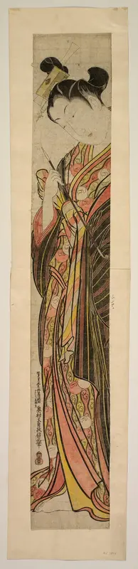 A courtesan holding a pipe