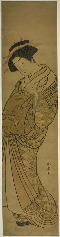 A Courtesan of the Matsubaya Wall Art by Katsukawa Shunsho - High-Resolution Digital Print