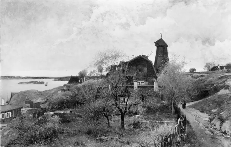 A Day in October, near Waxholm, Sweden Wall Art by Alfred Wahlberg - High-Resolution Digital Print