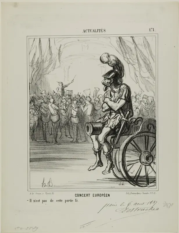 A European Concert. Not allowed to participate in this part, plate 171 from Actualités