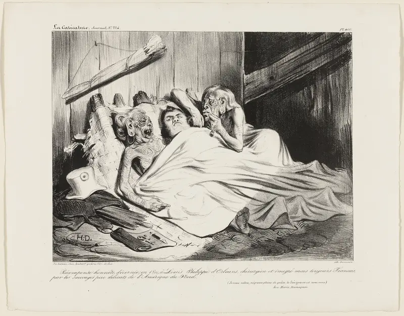 A Fair Reward Presented in 1800 by the Un-Prudish Savages of North America to Louis-Philippe of Orléans, surgeon and expatriate, but still a Frenchman. (I salute you, gracious Black Lady, the Lord is with you.) A Namaquan Ave Maria, plate 466