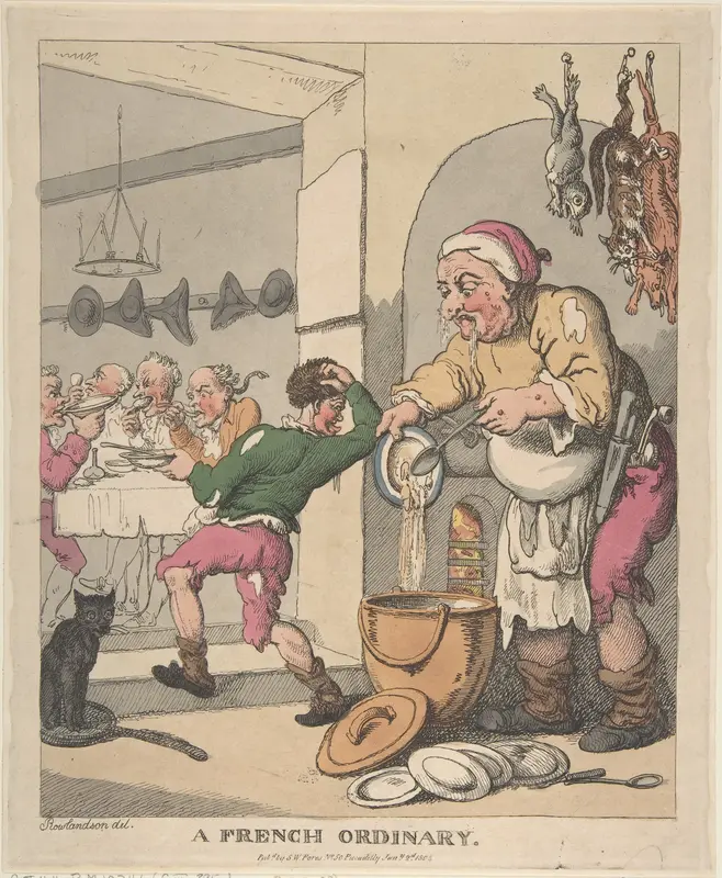 A French Ordinary Wall Art by Thomas Rowlandson - High-Resolution Digital Print